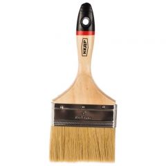 Кисть плоская Кедр (Cedr) Евро № 4/100 мм деревянная ручка (099-1040)