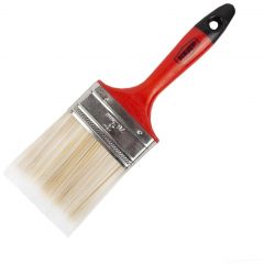 Кисть плоская Кедр (Cedr) № 3/75 мм искуственная щетина пластмассовая ручка (046-1530)