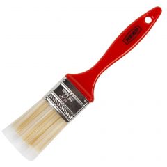 Кисть плоская тонкая Кедр (Cedr) № 4/100 мм искуственная щетина пластмассовая ручка (047-0740)