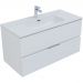 Тумба с раковиной Aquanet (Акванет) Алвита New 100 2 ящика, белый матовый 00277518