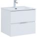 Тумба с раковиной Aquanet (Акванет) Алвита New 60 2 ящика, белый матовый 00277510