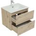 Тумба с раковиной Aquanet (Акванет) Алвита New 60 2 ящика, дуб веллингтон белый 00277513