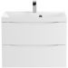 База под раковину подвесная BelBagno (Бельбагно) MARINO с двумя выкатными ящиками Bianco Opaco 600x450x500 MARINO-600-2C-SO-BO-P