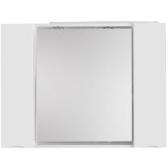 Шкаф зеркальный подвесной BelBagno MARINO с двумя распашными дверцами с доводчиками LED 2x4W Bianco Lucido 1200х150х750 MARINO-SPC-1200/750-2A-BL-P
