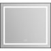 Зеркало BelBagno (Бельбагно) в алюминиевой раме со встроенным светильником сенсорным выключателем и подогревом SPC-KRAFT-885-785-TCH-WARM-NERO 885x32x785 мм