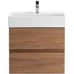 База под раковину подвесная Cezares (Цезарис) Molveno 46 с двумя выкатными ящиками Noce Chiaro 600x460x500 MOLVENO 46-60-2C-SO-NC