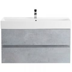 База под раковину подвесная Cezares (Цезарис) Molveno с двумя выкатными ящиками Beton 800x500x500 MOLVENO-80-2C-SO-BET