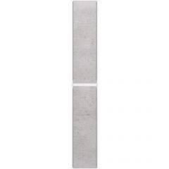 Пенал Dreja Slim 30 см подвесной/напольный универ., 2 дв., 4 стек. полки белый глянец/бетон (99.0505)