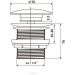 Донный клапан Vincea (Винчея) DBS-216MA с керамической крышкой, антрацит мат. крышка, с переливом