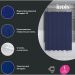 Штора для ванной Iddis (Иддис) 200x180 см PE темно-синий P05PE18i11