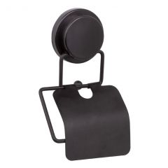 Держатель туалетной бумаги с крышкой Fixsen Magic Black FX-45010 черный