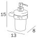 Дозатор для жидкого мыла Inda Mito A2010NCR + A2012ACR21 хром,настенный