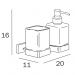 Дозатор для жидкого мыла и стакан Inda Lea A1810DCR21 хром