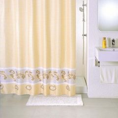 Штора для ванной комнаты Milardo Basic 180х200 см beige fresco SCMI013P