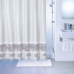 Штора для ванной комнаты Milardo Basic 180х200 см grey fresco SCMI012P