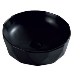 Раковина керамическая BelBagno BB1409H301 410х410х135 накладная, цвет матовый черный