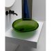 Раковина накладная прозрачная Abber Kristall зеленая 425х535х150 мм AT2812Emerald