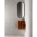 Раковина подвесная прозрачная угловая Abber Kristall коричневая 422х422х500 мм AT2705Opal