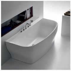 Акриловая ванна без перелива BelBagno BB74-1650-W0, 1650x780x590
