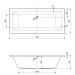 Акриловая ванна Cezares PLANE MINI-170-75-42-W37, 170x75x42