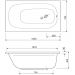 Акриловая ванна Cezares ECO-120-70-40-W37, 120x70x40
