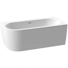 Акриловая ванна Cezares угловая правосторонняя, щелевой слив-перелив, фронтальная панель, белая чаша, 1790х790х600, SLIM CORNER-180-80-60-R-W37-SET