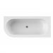 Акриловая ванна Cezares угловая правосторонняя, щелевой слив-перелив, фронтальная панель, белая чаша, 1790х790х600, SLIM CORNER-180-80-60-R-W37-SET