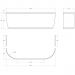 Передняя панель Cezares для акриловой ванны METAURO-wall-180-SCR-W37, 180x5x40