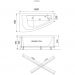 Ванна обрезная асимметричная Тритон акриловая Бэлла Экстра 1400х760х600 мм правая (Н0000020162), (без монтажного комплекта/ножек)