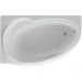 Ванна акриловая асимметричная Azario Paolina 1700х970 мм белый AV.0072170, (без монтажного комплекта/ножек)