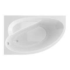 Ванна акриловая асимметричная Alex Baitler Nero L 150х95 белый, (без монтажного комплекта/ножек)