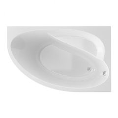 Ванна акриловая асимметричная Alex Baitler Nero R 150х95 белый, (без монтажного комплекта/ножек)