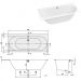 Ванна прямоугольная Villeroy&Boch Oberon 2.0 материал Quaryl 1800х800х470 мм белая, (без монтажного комплекта/ножек)