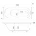 Ванна из литьевого мрамора прямоугольная Marmo Bagno (Мармо Багно) Лучия 1800х800 мм белая (MB-L180-80), (с монтажным комплектом/ножками)
