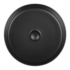 Раковина керамическая Vincea VBS-216MB, 400х400х120, накладная, цвет матовый черный