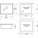 Кухонная мойка кварцевая Granula GR-5551 квадратная подстольная односекционная, подстольная, чаша 500х380, цвет эспрессо (5551es)