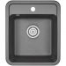 Кухонная мойка кварцевая Granula Standart ST-4202 односекционная квадратная, стандарт, чаша 370x370, цвет черный (4202bl)