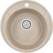 Кухонная мойка кварцевая Granula Standart ST-4802 односекционная круглая, стандарт, чаша D 380, цвет классик (4802cl)