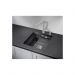 Мойка кухонная квадратная Granula Kitchen Space с ролл-матом и дозатором KS-4501U черный