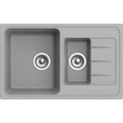 Мойка кухонная прямоугольная Ewigstein Elegant (E-60KF серый металлик)