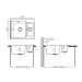 Мойка кухонная прямоугольная Polygran Brig-620 №302 Песочный (407954)