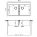 Мойка кухонная прямоугольная Tolero Loft TL-862 черный (473981)