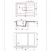 Мойка кухонная прямоугольная Florentina Ривьера 780 Серый шелк (20.480.C0780.307)