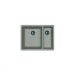 Мойка кухонная прямоугольная Flortek (Флортек) Ринг 335/160 Серый шелк (24.055.D0510.307)