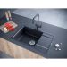Мойка кухонная Paulmark кварцевая VERLASS PM317850-BL черный 780х500