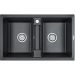 Мойка кухонная Paulmark кварцевая ZWILLING PM238150-BL черный 810х500