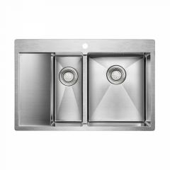Мойка кухонная Paulmark Union PM537851-BSR брашированная нержавеющая сталь 780х510 мм