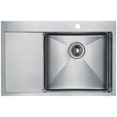 Мойка кухонная Paulmark нержавеющая сталь AISI304 ELDE PM807851-BSR брашированная правая 780х510 мм