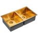 Мойка кухонная Paulmark Twin PM237844-BG брашированное золото
