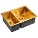 Мойка кухонная Paulmark Zusat PM225944-BGR брашированное золото